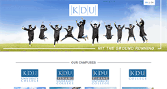 Desktop Screenshot of kdu.edu.my