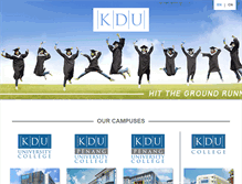 Tablet Screenshot of kdu.edu.my