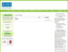 Tablet Screenshot of library.kdu.edu.my