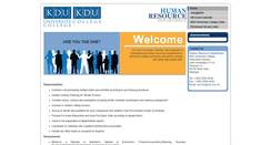 Desktop Screenshot of hr.kdu.edu.my